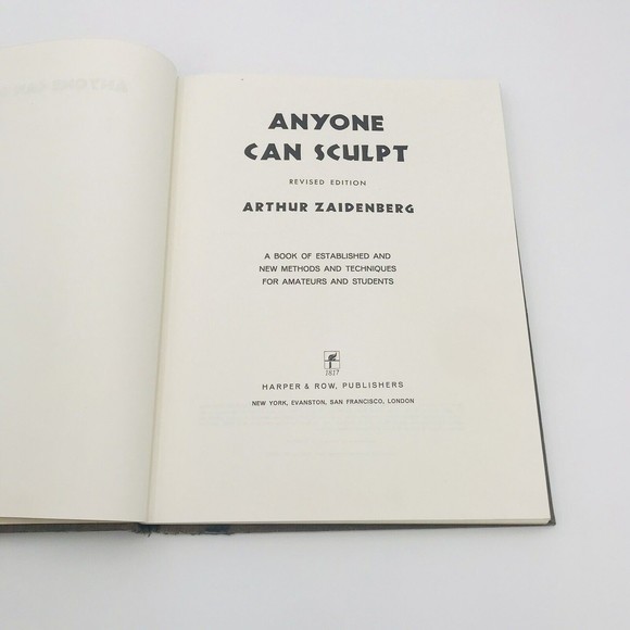 Anyone Can Sculpt Arthur Zaidenberg Revised Edition Vintage 1972 Harper Row HC - Picture 7 of 8